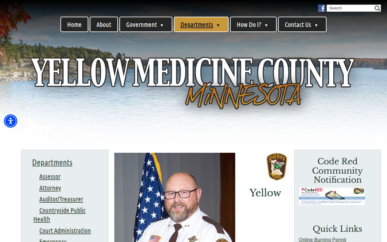 Yellow Medicine County Sheriff release record access page
